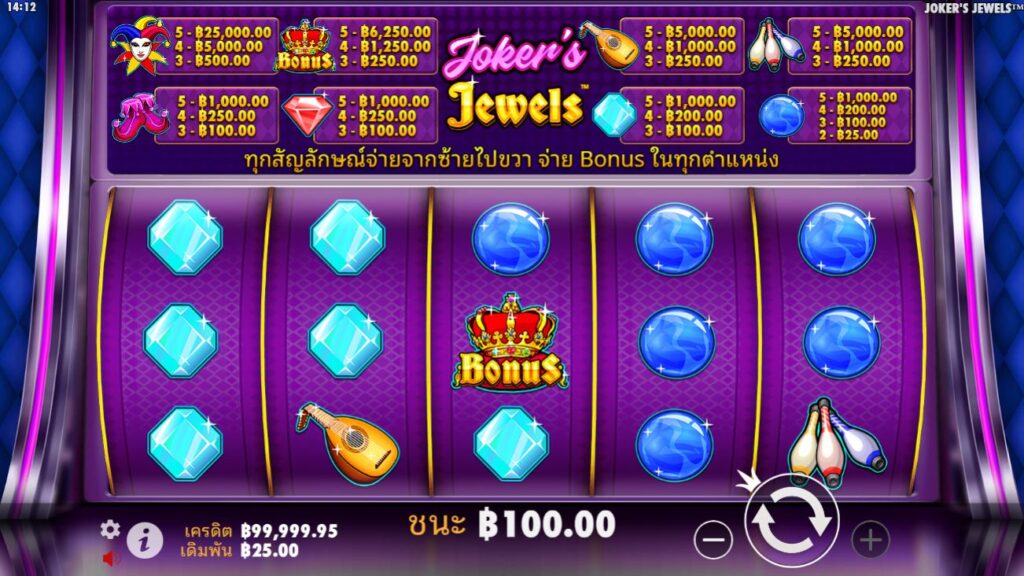 jokers jewels2 Joker's Jewels เกมสล็อต ออนไลน์ ได้เงินจริง: RTP: 96.50% | ชนะสูงสุด 1040x เดิมพันทั้งหมดของคุณ